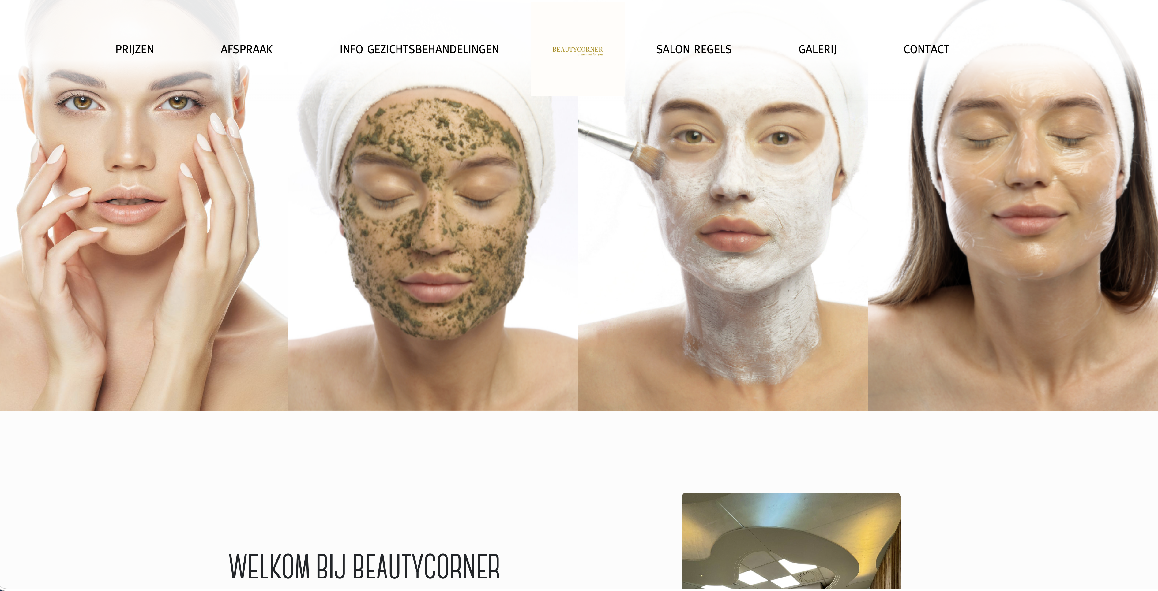 Beautycorner Helmond website